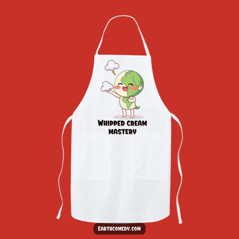 Funny Earth Apron: Cloud Juggling Design, Kitchen Cheer Gift!