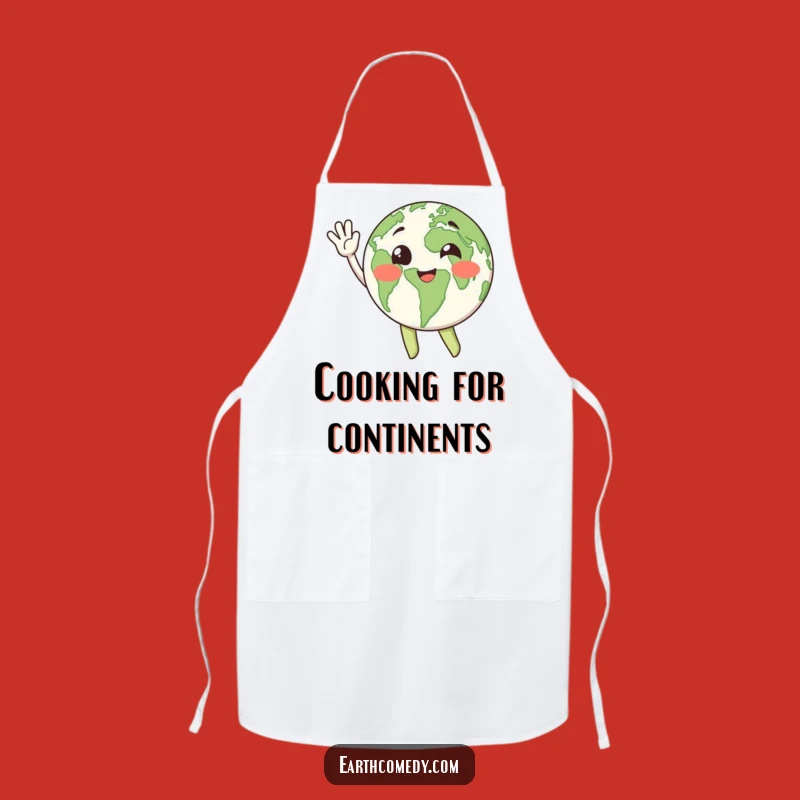 Funny Earth Chef Apron - Happy Planet Kitchen Buddy