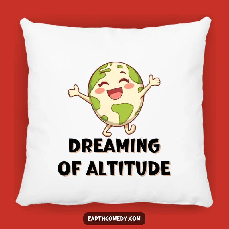 Funny Earth Pillow: Cozy Leap Design, Comfy & Hilarious Planet Accent!