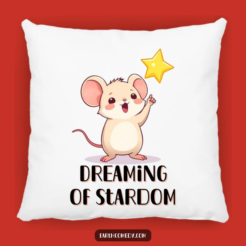 Funny Mouse Star Pillow: Dream Big with This Cozy and Hilarious Accent