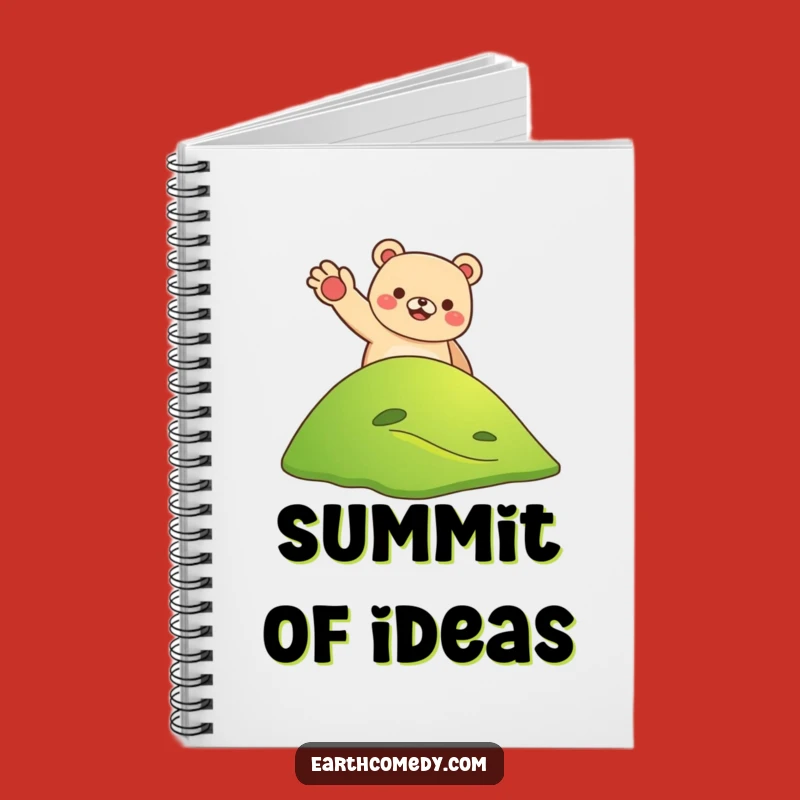 Funny Bear Earth Welcoming Notebook - Journal for Travelers and Dreamers!