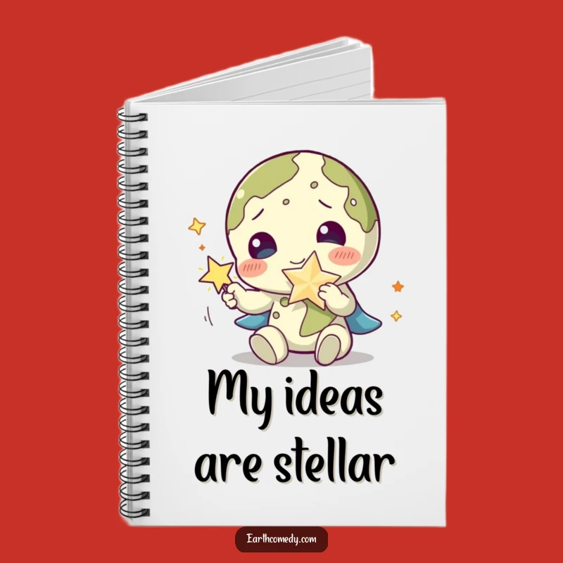 Funny Earth Notebook: Star Play Cover, Perfect for Cosmic Ideas & Gifts!
