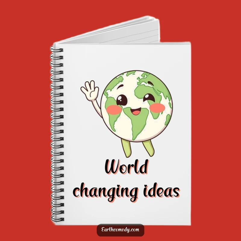 Funny Earth Golfer Notebook - Jot Down Happy Planet Notes