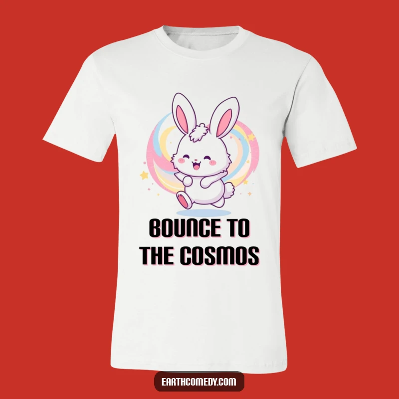 Funny Bunny Galaxy T-Shirt: Wear Your Cosmic Cheer with This Hilarious Tee